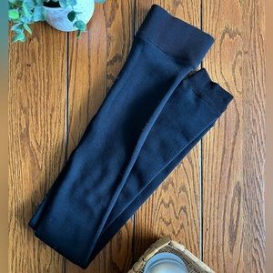 Women’s Black Fleece Lined Leggings, Extra Strechy